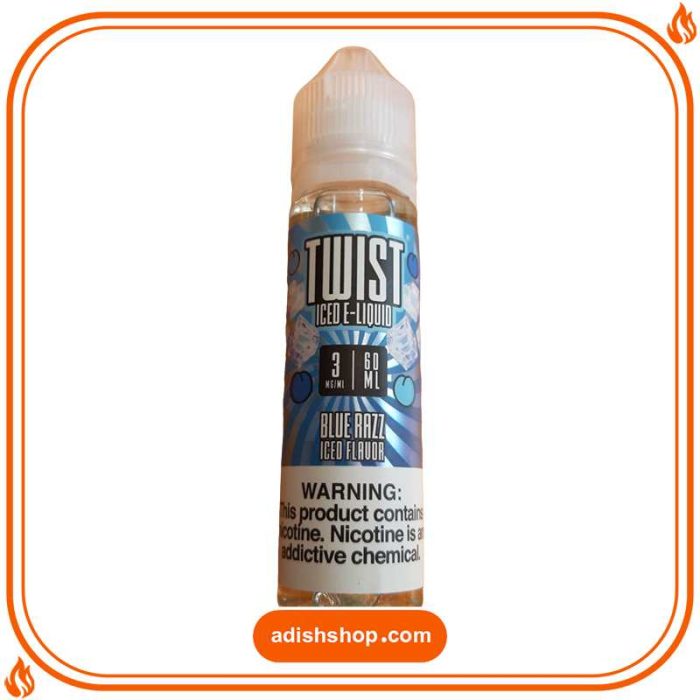 جویس ویپ تمشک آبی یخ-خرید جویس توییست-خرید جویس اورجینال-آدیش شاپ Twist E Liquid iced blue razz adishshop