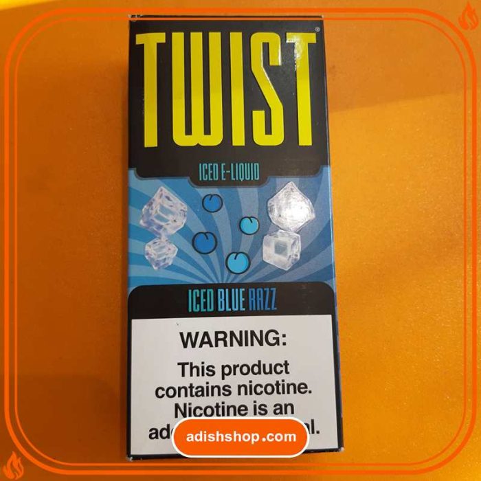 جویس ویپ تمشک آبی یخ-خرید جویس توییست-خرید جویس اورجینال-آدیش شاپ Twist E Liquid iced blue razz adishshop