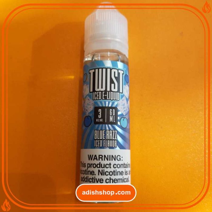 جویس ویپ تمشک آبی یخ-خرید جویس توییست-خرید جویس اورجینال-آدیش شاپ Twist E Liquid iced blue razz adishshop